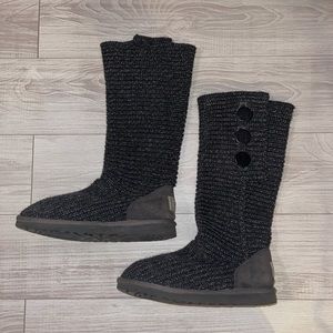 Grey Ugg Knitted Boot